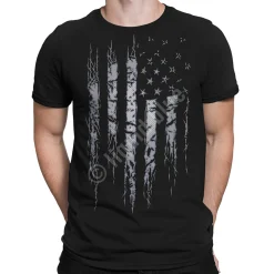 Hot Tattered and Torn Black T-Shirt T-Shirt | Americana