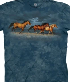 Best Thunder Ridge Classic Cotton T-Shirt T-Shirt | Horses