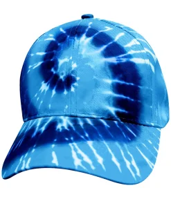 New Tie-Dye Blue Spiral Hat Hats
