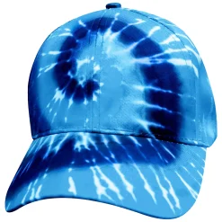 New Tie-Dye Blue Spiral Hat Hats