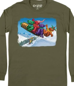 Fashion Toboggan Bears Long Sleeve T-Shirt Long Sleeve | Toboggan Bears