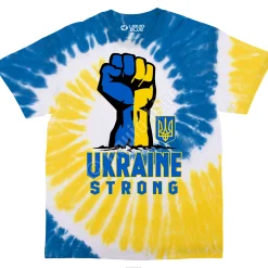 Fashion Ukraine Strong Tie-Dye T-Shirt T-Shirt | Ukraine
