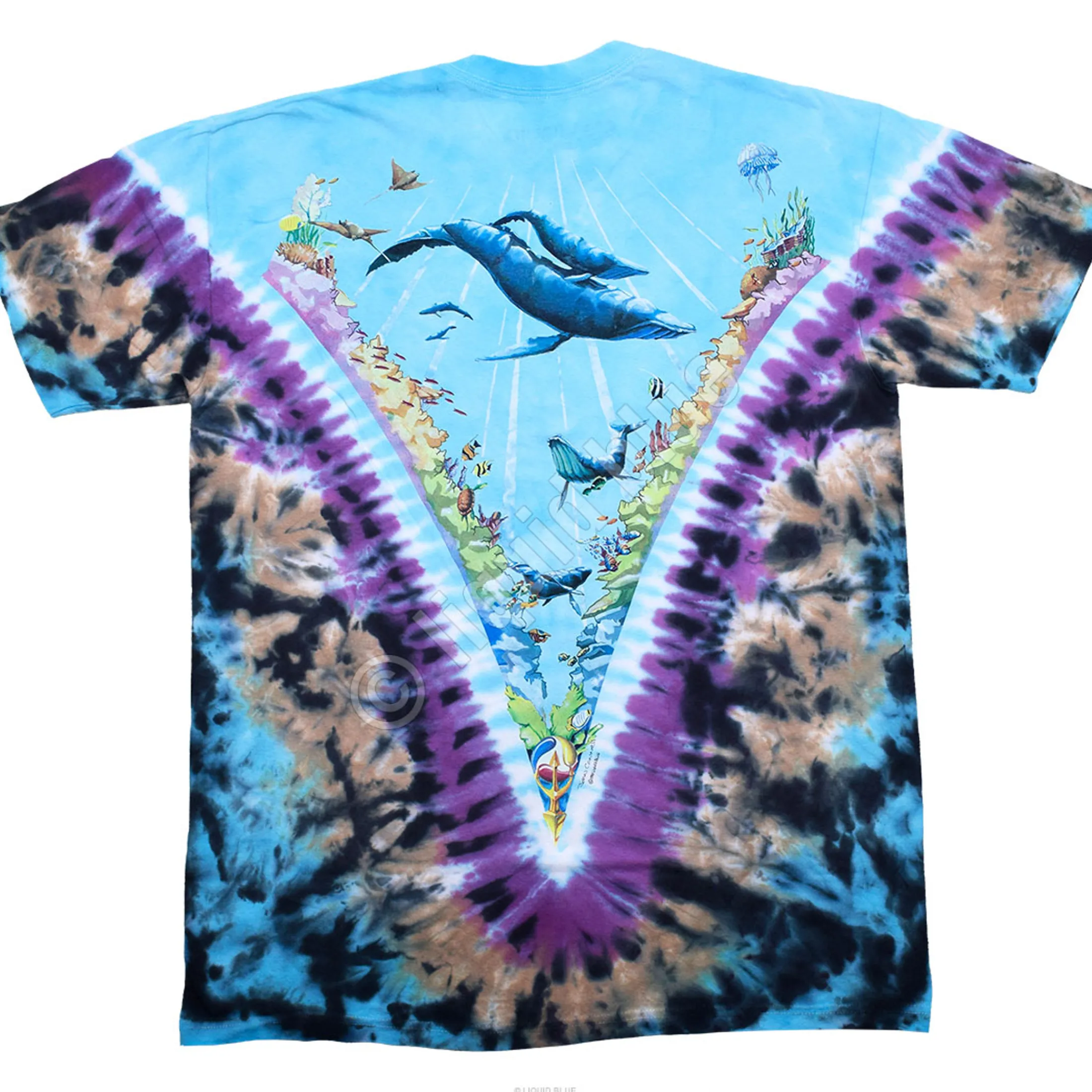 Best Underwater Tie-Dye T-Shirt T-Shirt | Aquatic