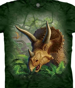 Fashion Wild Triceratops Classic Cotton T-Shirt T-Shirt | Dinosaurs