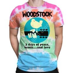 Outlet Woodstock Banded Tie-Dye T-Shirt T-Shirt | Woodstock