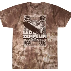 Clearance Zeppelin Poster Tie-Dye T-Shirt T-Shirt | Led Zeppelin