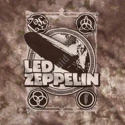 Clearance Zeppelin Poster Tie-Dye T-Shirt T-Shirt | Led Zeppelin